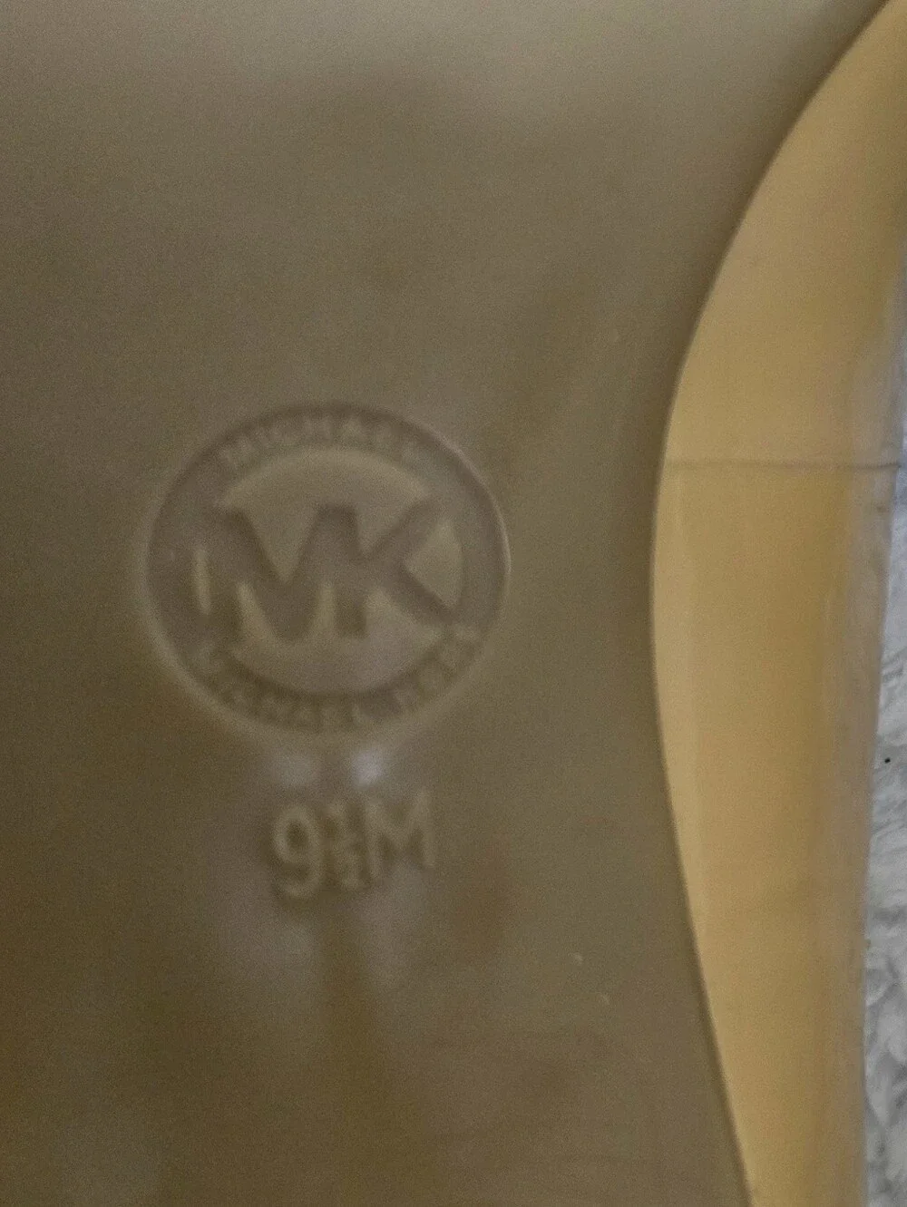 🔥INWT/ Sticker. Michael Kors Nude Patent Leather Heels Pumps Size 9.5M